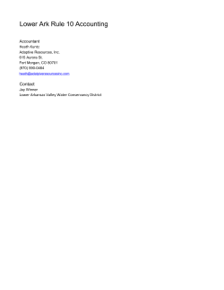 Lower Ark Rule 10 Accounting