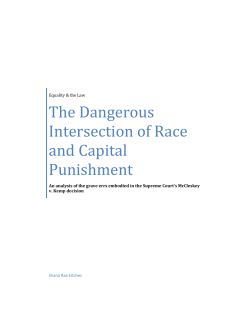 The Dangerous Intersection of Race and Capital Punishment