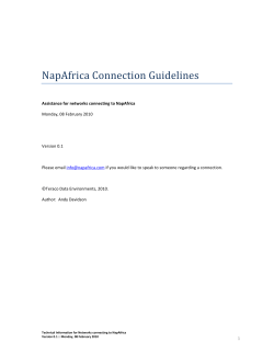 NAPAfrica Technical Guidelines()