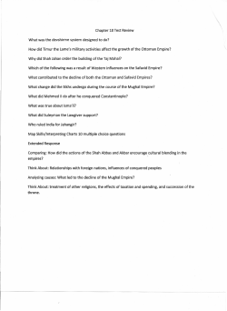 Chapter 18 Test Review What was the devshirme