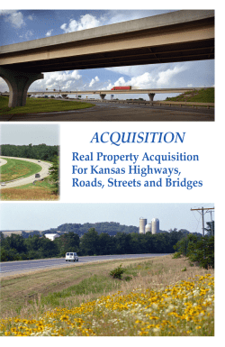 Real Property Acquisition for Kansas Highways, Roads, Streets and