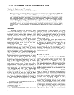A Novel Class of SINE Elements Derived from 5S rRNA