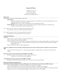 Adam M. Silver - Boston University