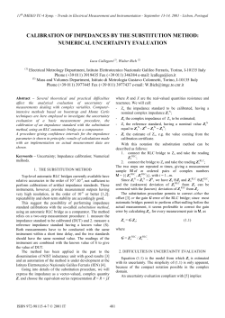 Calibration of Impedances by the Substitution Method: Numerical