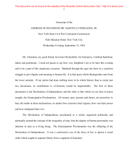 Rev. Dr. Martin Luther King, Jr. - RVC-Dems