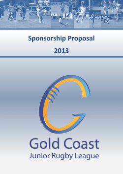 Sponsorship Proposal 2013