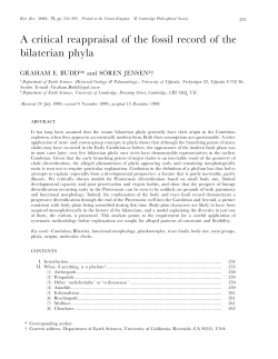 A critical reappraisal of the fossil record of the bilaterian phyla