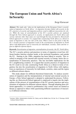 The European Union and North Africa`s In/Security