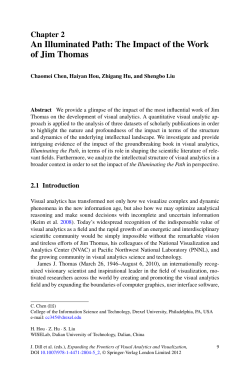 An Illuminated Path: The Impact of the Work of Jim Thomas