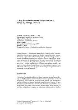 A Step Beyond to Overcome Design Fixation