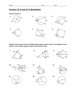 12.4 - 12.5 Review Worksheet