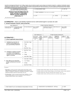 FSIS Form 10,240