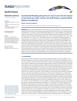 Earth`sFuture - Center for Coastal Physical Oceanography