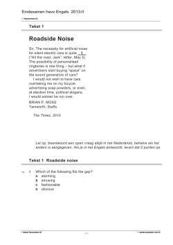 Roadside Noise