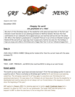 GRF NEWS - greyhoundrescuefife.com