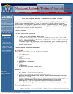 Heat Illness: Prevention and Treatment