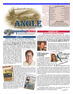 Actions Impending - Gettysburg Civil War Roundtable