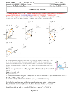 Phy210_Final_S2010-My Solutions pdf 161kB