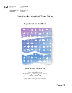 Guidelines for Municipal Water Pricing