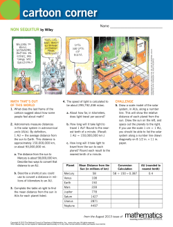 Cartoon Corner - Math That`s Out of This World