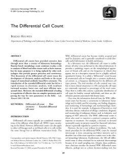 The Differential Cell Count