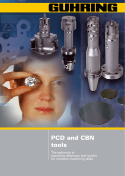 PCD and CBN tools
