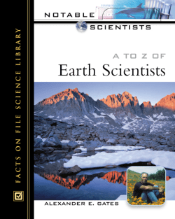 A to Z of Earth Scientists