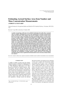 Estimating Aerosol Surface Area from Number