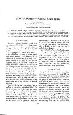 Unique properties of flexible carbon fibers