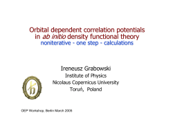 orbital dependent correlation potentials in ab initio dft