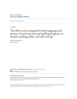 The effects of an integrated whole language and phonics