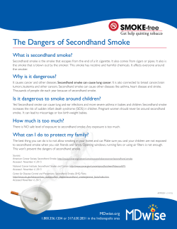 Secondhand Smoke Dangers