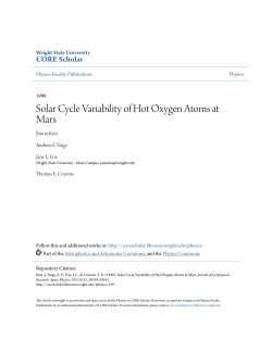 Solar Cycle Variability of Hot Oxygen Atoms at Mars