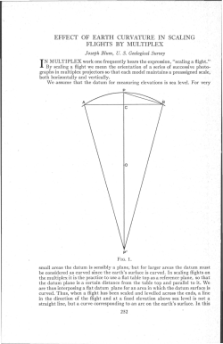 Effect Of Earth Curvature In Scaling Flights By Multiplex