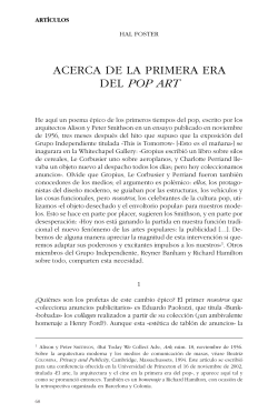 acerca de la primera era del pop art