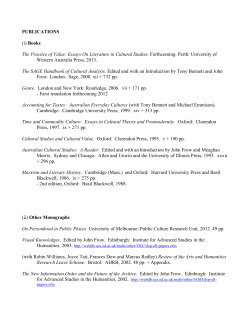 PUBLICATIONS - The University of Sydney