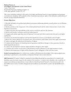 Political Science 6 Civil Rights and Liberties in the United States 3
