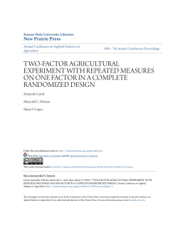 two-factor agricultural experiment with repeated measures on one