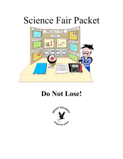 Science Fair Packet