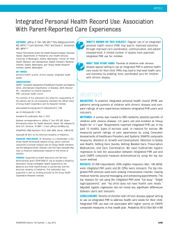 Integrated Personal Health Record Use: Association