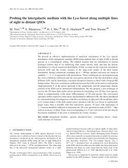 Probing the intergalactic medium with the Ly&alpha; forest along multiple