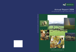 Annual Report of the Minister of Agriculture and Food 2004