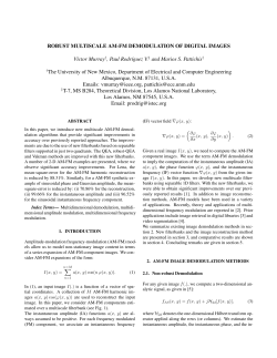 ROBUST MULTISCALE AM-FM