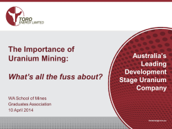 The Importance of Uranium Mining