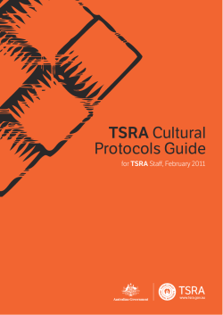 TSRA Cultural Protocols Guide - Torres Strait Regional Authority