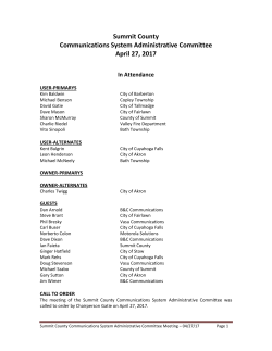 Summit County Communications System
