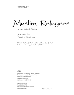 Muslim Refugees - Cultural Orientation Resource Center