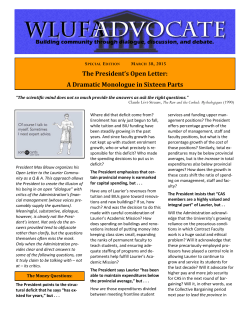 The President`s Open Letter: A Dramatic Monologue in Sixteen Parts