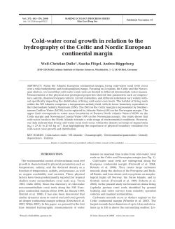 Cold-water coral growth in relation to the hydrography of the Celtic
