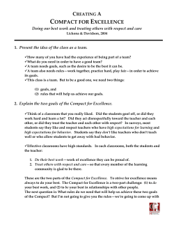 Compact for Excellence